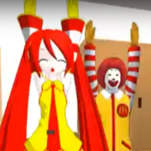 🤡 Стикер «Old MMD Miku» для Telegram