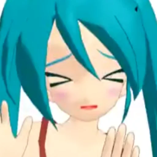 🥺 Стикер «Old MMD Miku» для Telegram