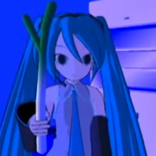 🧅 Стикер «Old MMD Miku» для Telegram