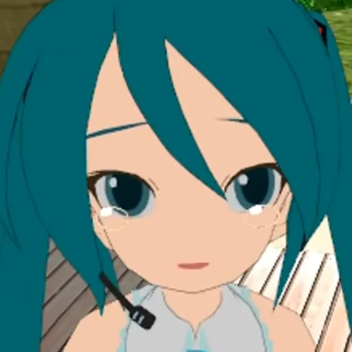 😭 Стикер «Old MMD Miku» для Telegram