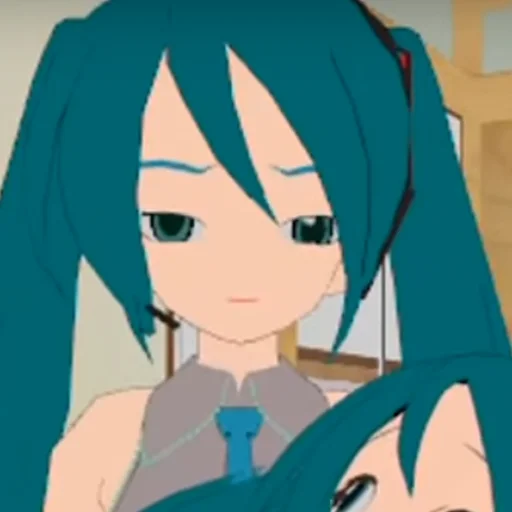 😐 Стикер «Old MMD Miku» для Telegram