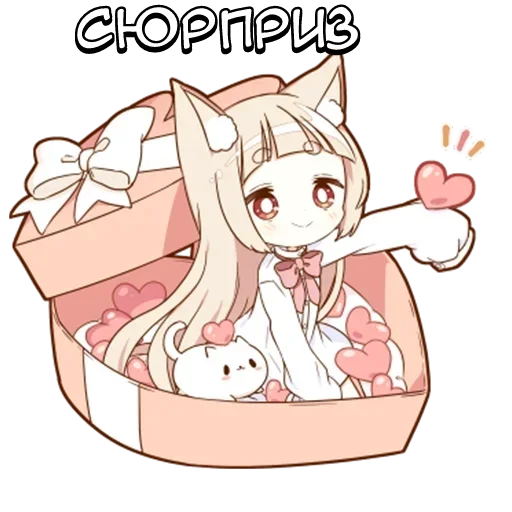 🌟 Стикер «Милашка-тян» для Telegram