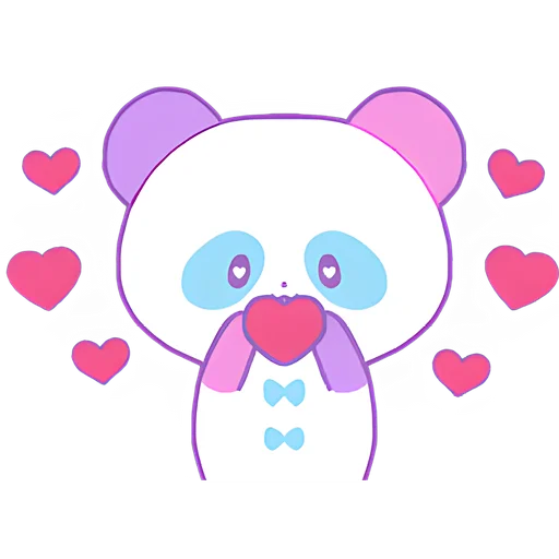 🥰 Стикер «Милая панда» для Telegram
