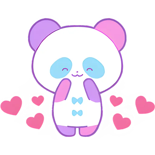🥰 Стикер «Милая панда» для Telegram