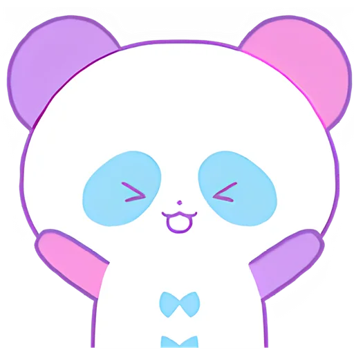 🥳 Стикер «Милая панда» для Telegram