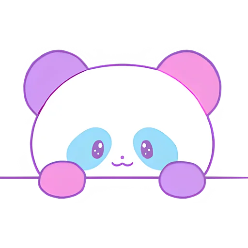 😊 Стикер «Милая панда» для Telegram