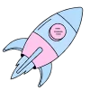 🚀 Эмодзи «Цифры и иконки розовые и голубые» для Telegram