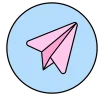 ⏰ Эмодзи «Цифры и иконки розовые и голубые» для Telegram