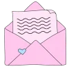 ✉️ Эмодзи «Цифры и иконки розовые и голубые» для Telegram