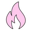 🔥 Эмодзи «Цифры и иконки розовые и голубые» для Telegram