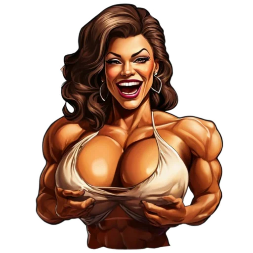 🤣 Стикер «Milf bodybuilder» для Telegram