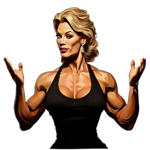 👏 Стикер «Milf bodybuilder» для Telegram