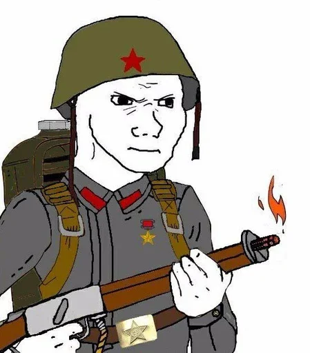 💥 Стикер «Military wojak» для Telegram