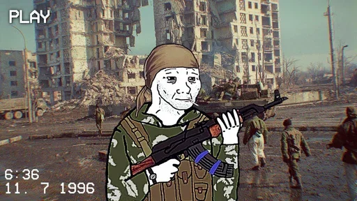 😔 Стикер «Military wojak» для Telegram