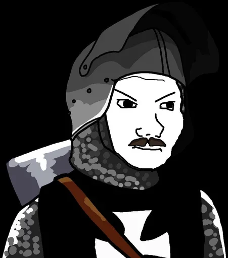 😠 Стикер «Military wojak» для Telegram