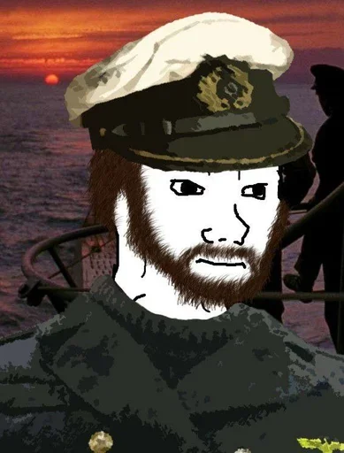 😐 Стикер «Military wojak» для Telegram