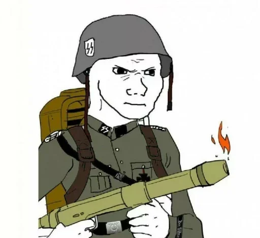 💥 Стикер «Military wojak» для Telegram