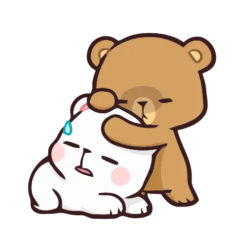 😞 Стикер «Milk and Mocha» для Telegram