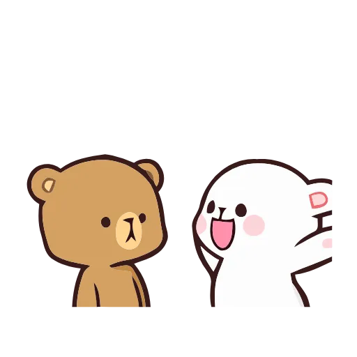 🤗 Стикер «Milk and Mocha» для Telegram