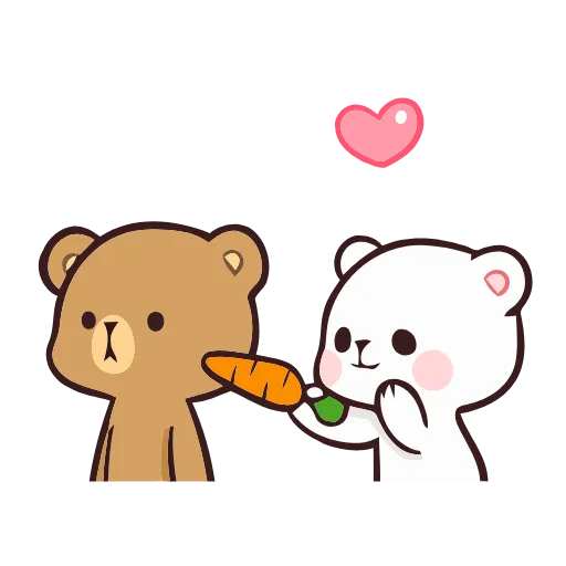 🥕 Стикер «Milk and Mocha» для Telegram