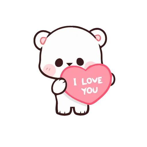❤️ Стикер «Milk and Mocha» для Telegram