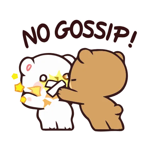 🤫 Стикер «Milk and Mocha» для Telegram