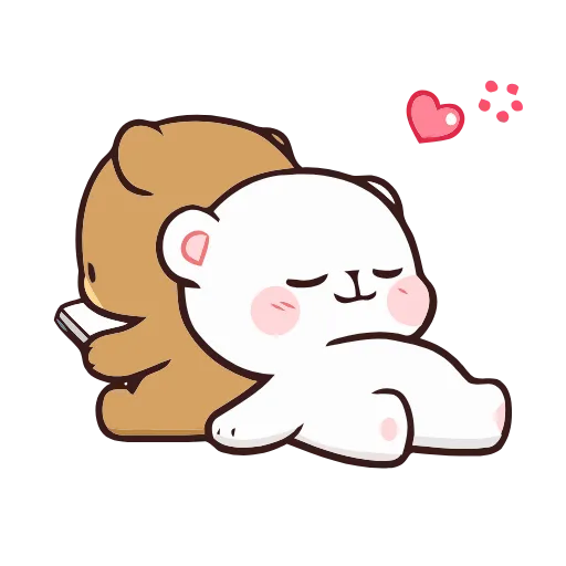 😴 Стикер «Milk and Mocha» для Telegram