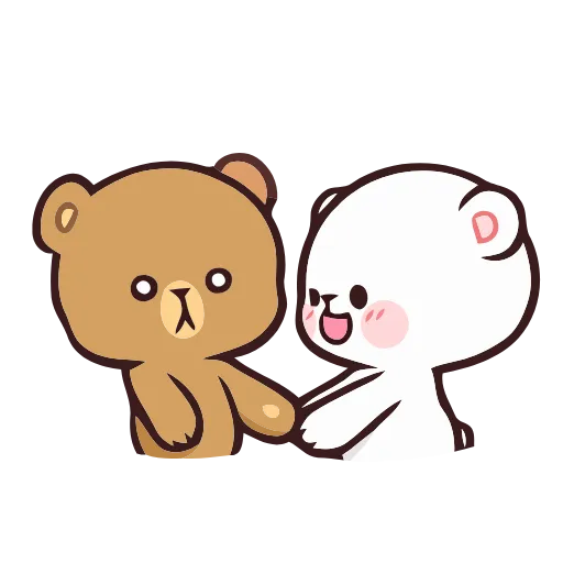 😘 Стикер «Milk and Mocha» для Telegram