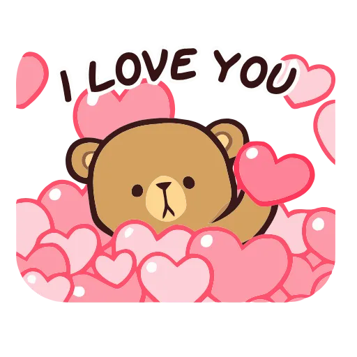 ❤️ Стикер «Milk and Mocha» для Telegram