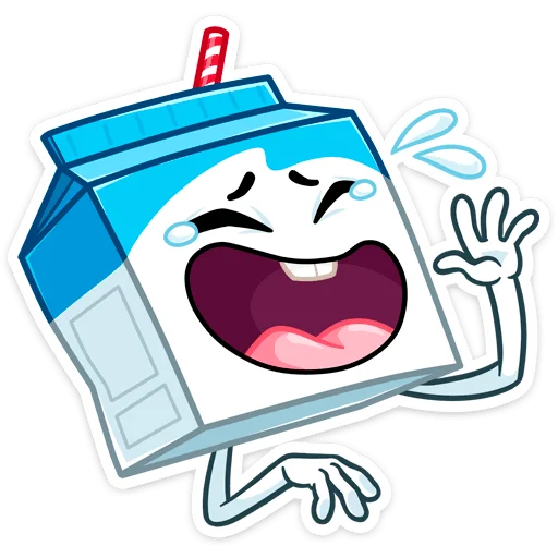 😂 Стикер «Молочко» для Telegram