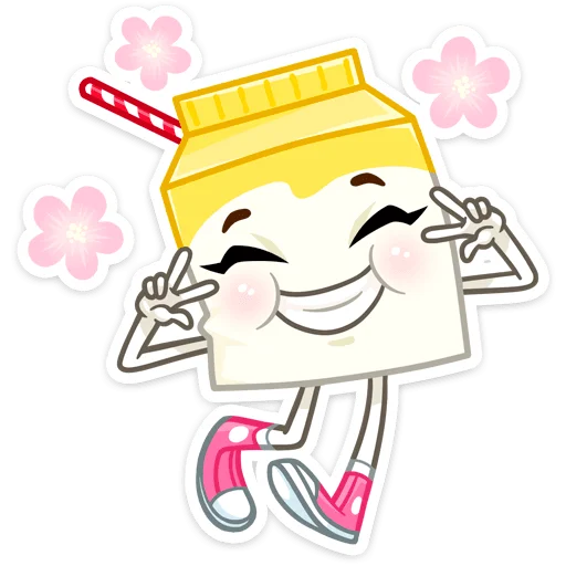☺️ Стикер «Молочко» для Telegram