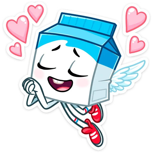 ❤️ Стикер «Молочко» для Telegram