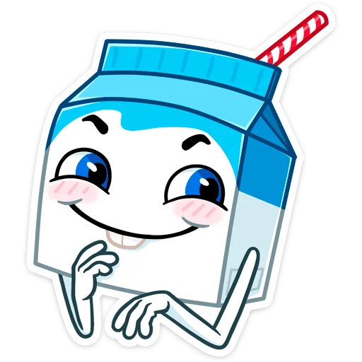 ☺️ Стикер «Молочко» для Telegram