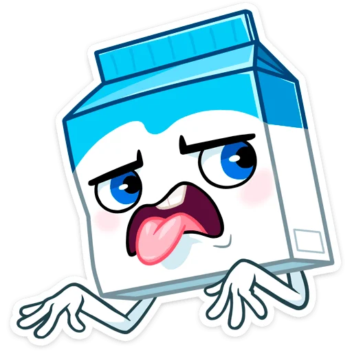 🥴 Стикер «Молочко» для Telegram