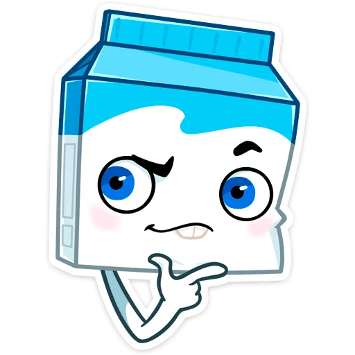 🤔 Стикер «Молочко» для Telegram