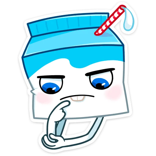 ☹️ Стикер «Молочко» для Telegram