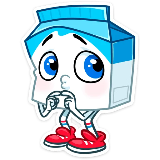 😥 Стикер «Молочко» для Telegram