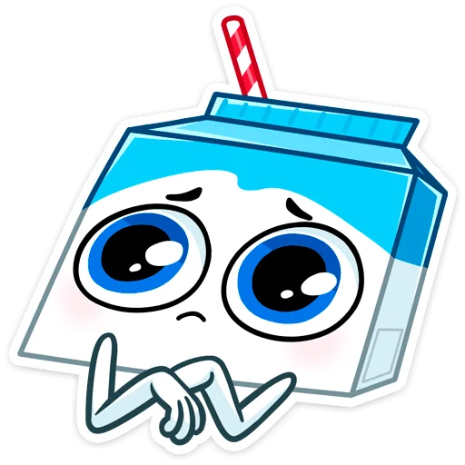 🤭 Стикер «Молочко» для Telegram