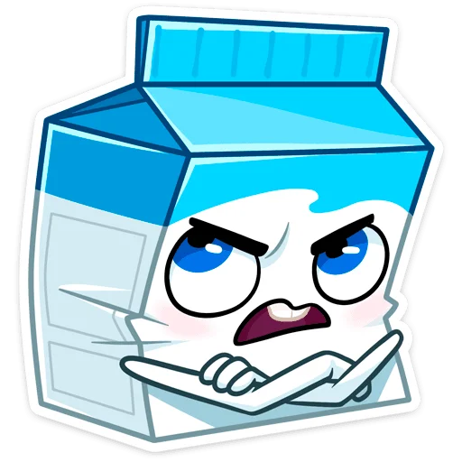 🥴 Стикер «Молочко» для Telegram
