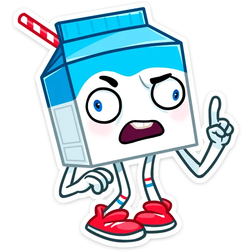 🤨 Стикер «Молочко» для Telegram