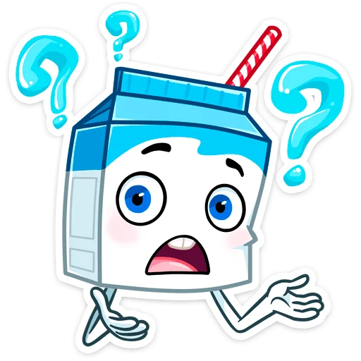 ❓ Стикер «Молочко» для Telegram