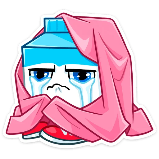 😭 Стикер «Молочко» для Telegram