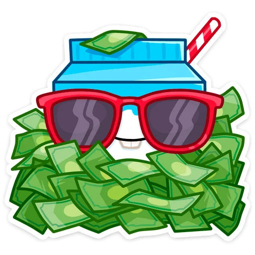 💰 Стикер «Молочко» для Telegram