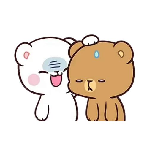 😢 Стикер «Milk And Mocha 2» для Telegram