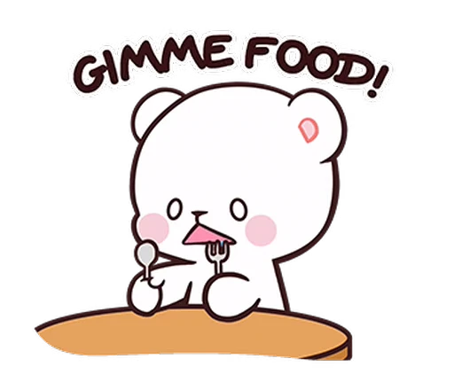 🍟 Стикер «Milk And Mocha 2» для Telegram