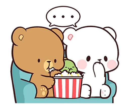 🍿 Стикер «Milk And Mocha 2» для Telegram