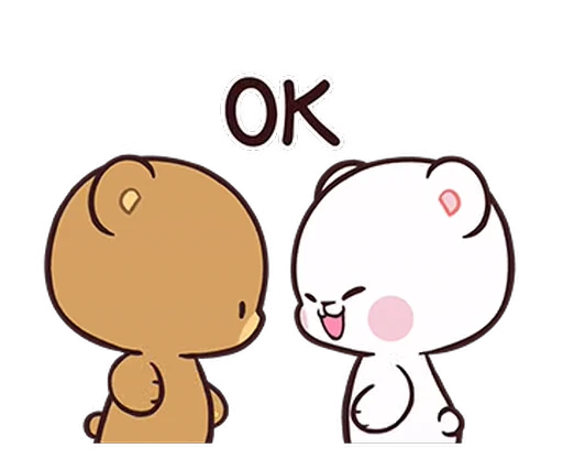 🆗 Стикер «Milk And Mocha 2» для Telegram