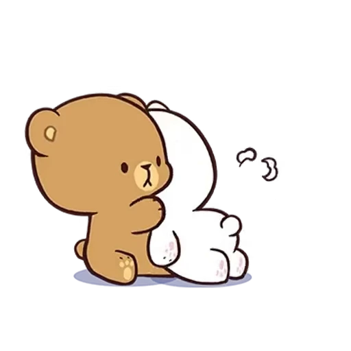 😮‍💨 Стикер «Milk And Mocha 2» для Telegram