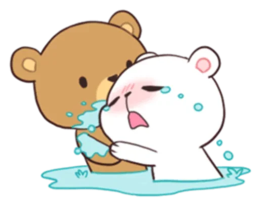 😭 Стикер «Milk and Mocha» для Telegram