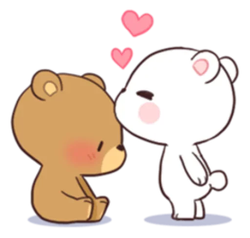 👄 Стикер «Milk and Mocha» для Telegram